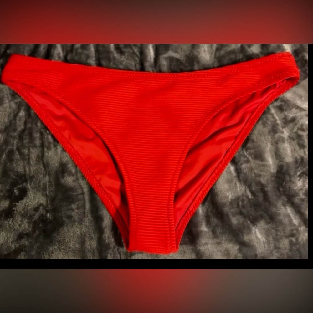 Red bikini bottoms